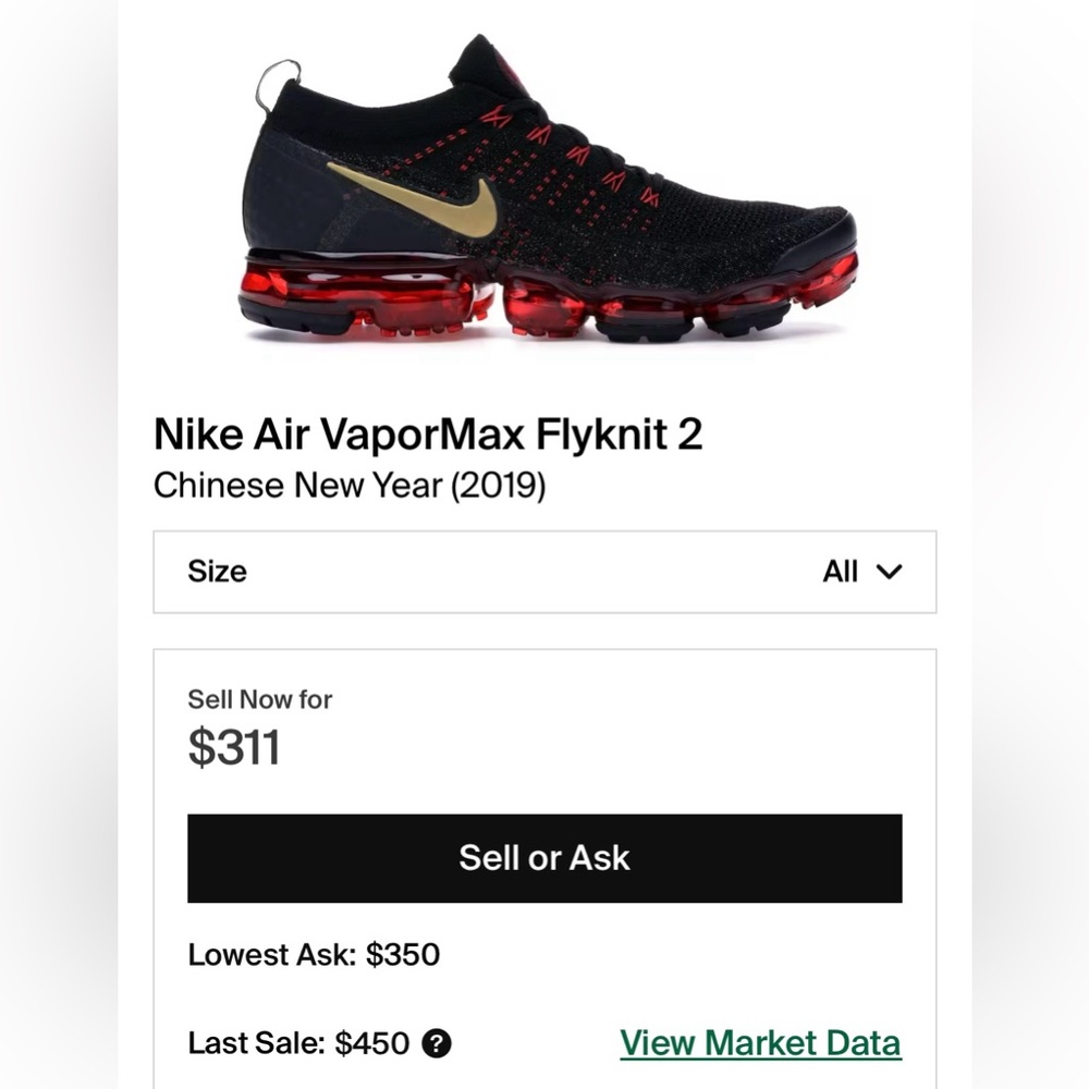 Nike Air VaporMax Flyknit 2 (Chinese New Year Edition)